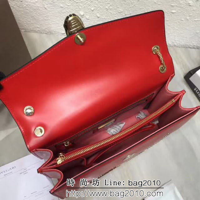 BVLGARI寶格麗 專櫃新品 Serpenti Forever系列 雙層蛇頭包 鏈條單肩斜挎包 B285887 FYD1246